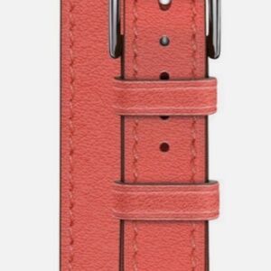 Apple Hermès Band - 41mm Rose Leather Attelage Double Tour - BAND ONLY